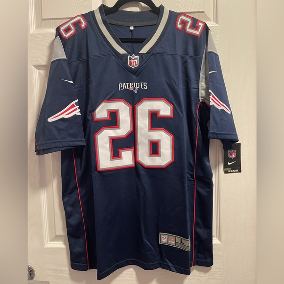 Nike Sony Michel Navy New England Patriots Game Women’s Jersey NWT - Picture 4 of 15
